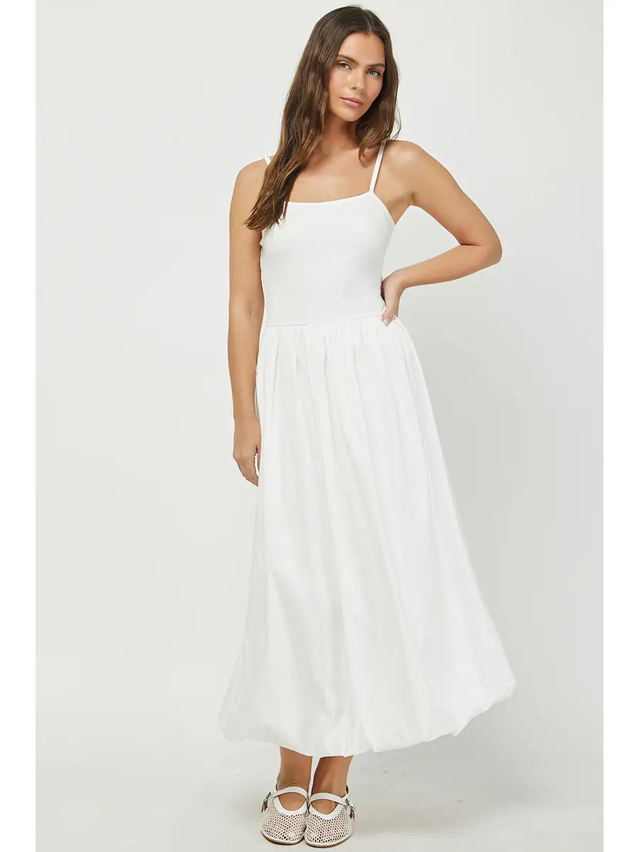 Ribbed Cami Bodice Dress