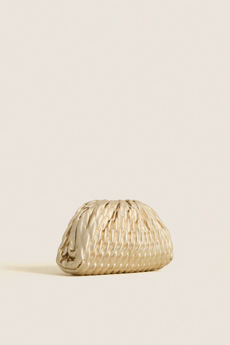 Gold Metallic Clutch