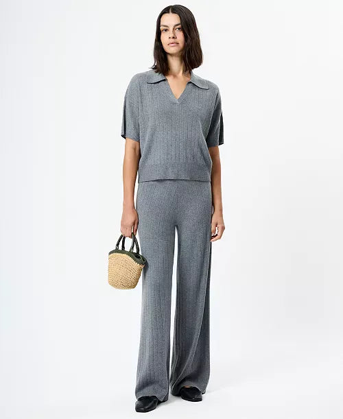Javiar Knit Wide Leg Pant