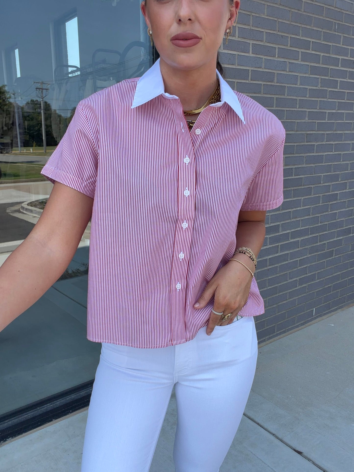 Razorback Cropped Shirt