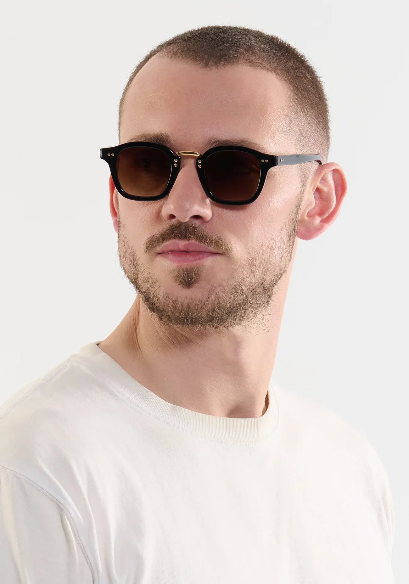 Campbell Black Tea 18K Sunglasses