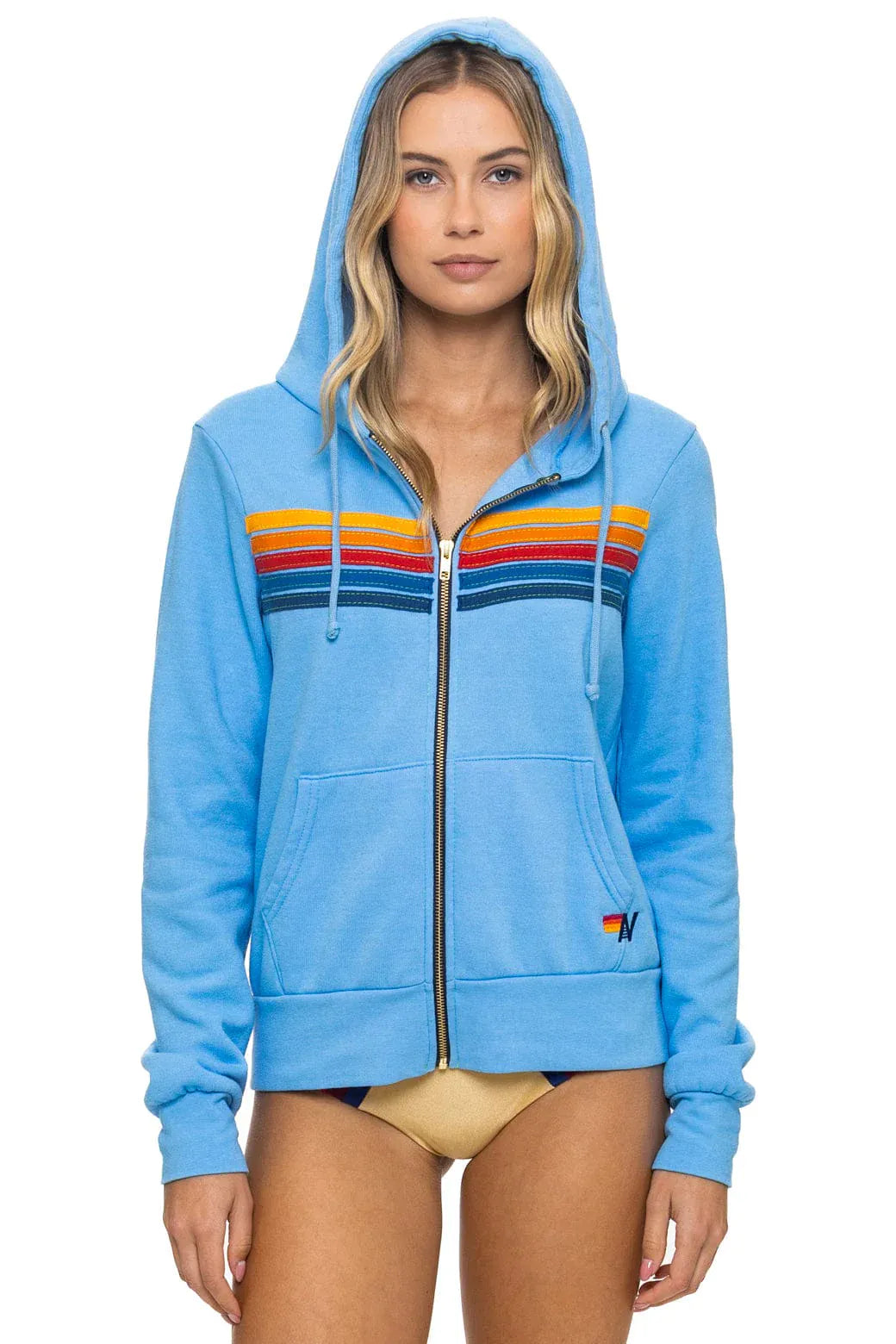5 Stripe Zip Hoodie
