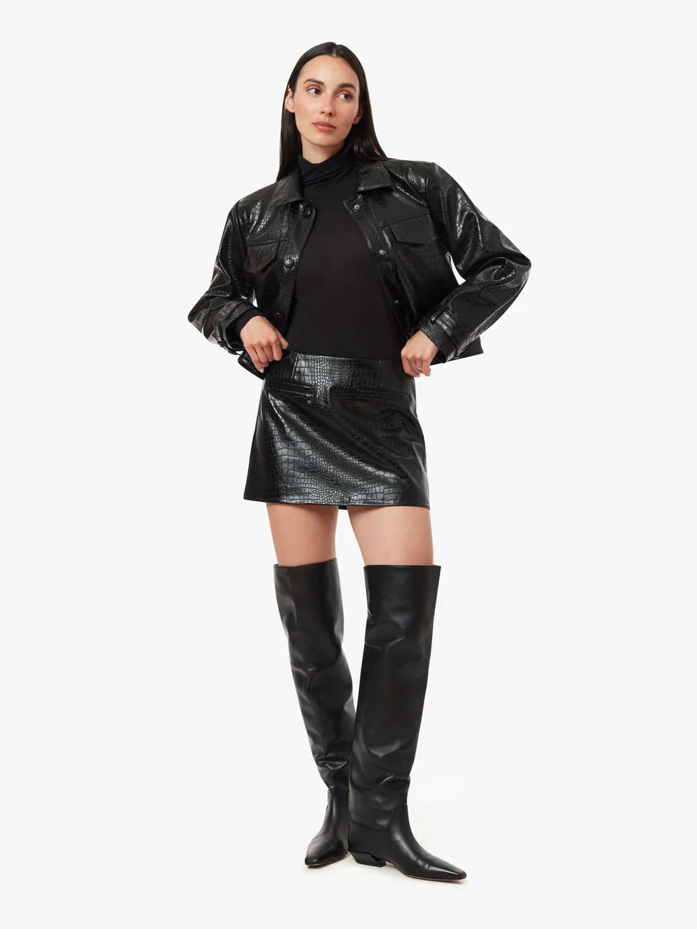 Crocodile Mini Skirt