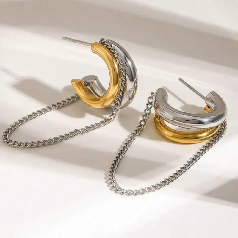 Two Toned Hoop