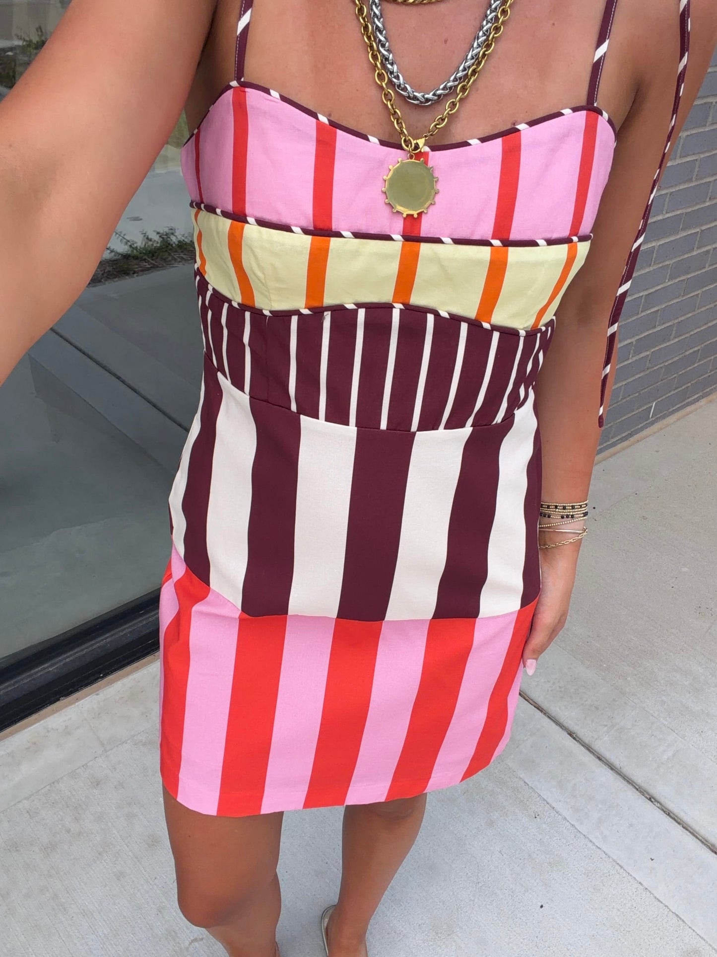 Stripe Mini Dress