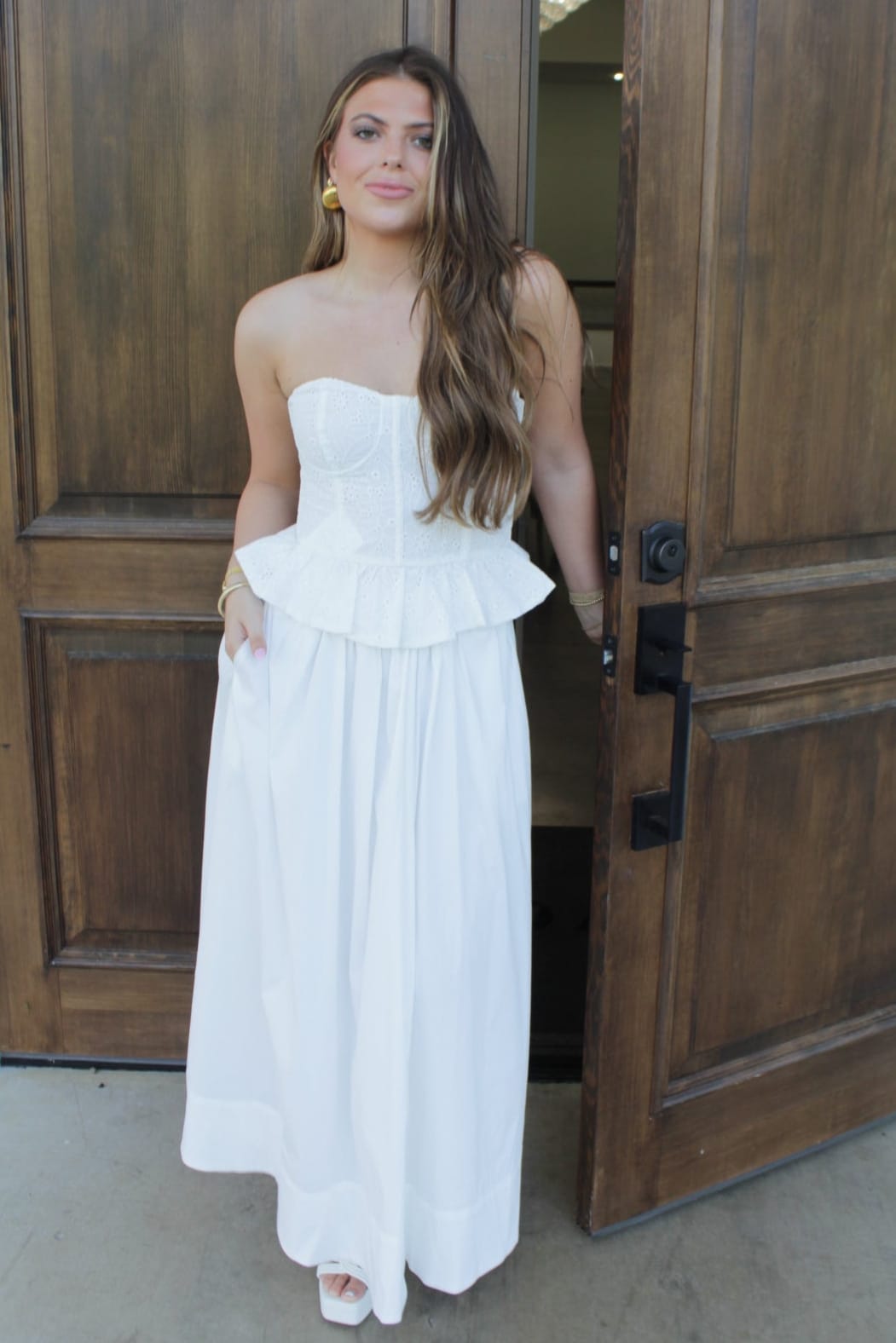 Flared Midi Skirt