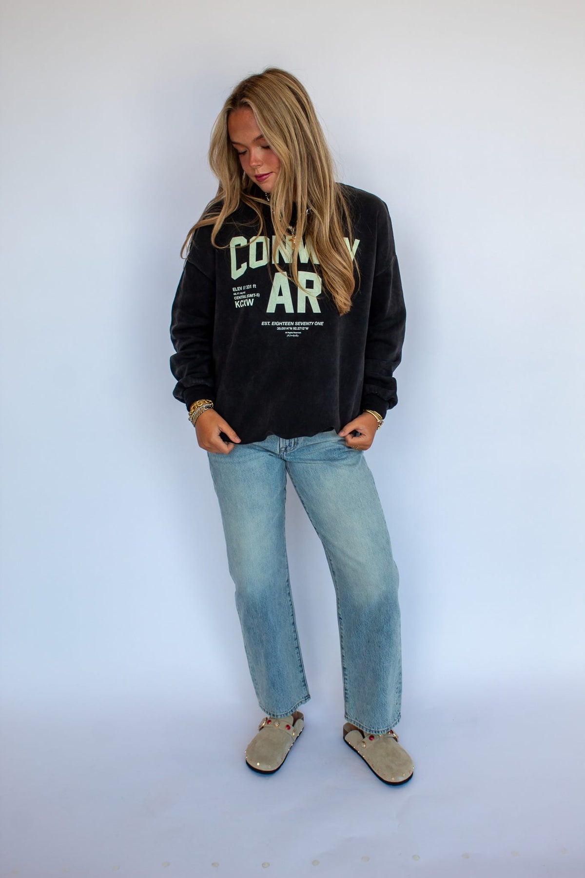 Black Conway Crewneck