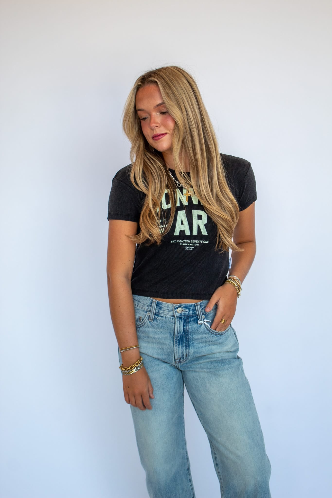 Conway Baby Tee- Black