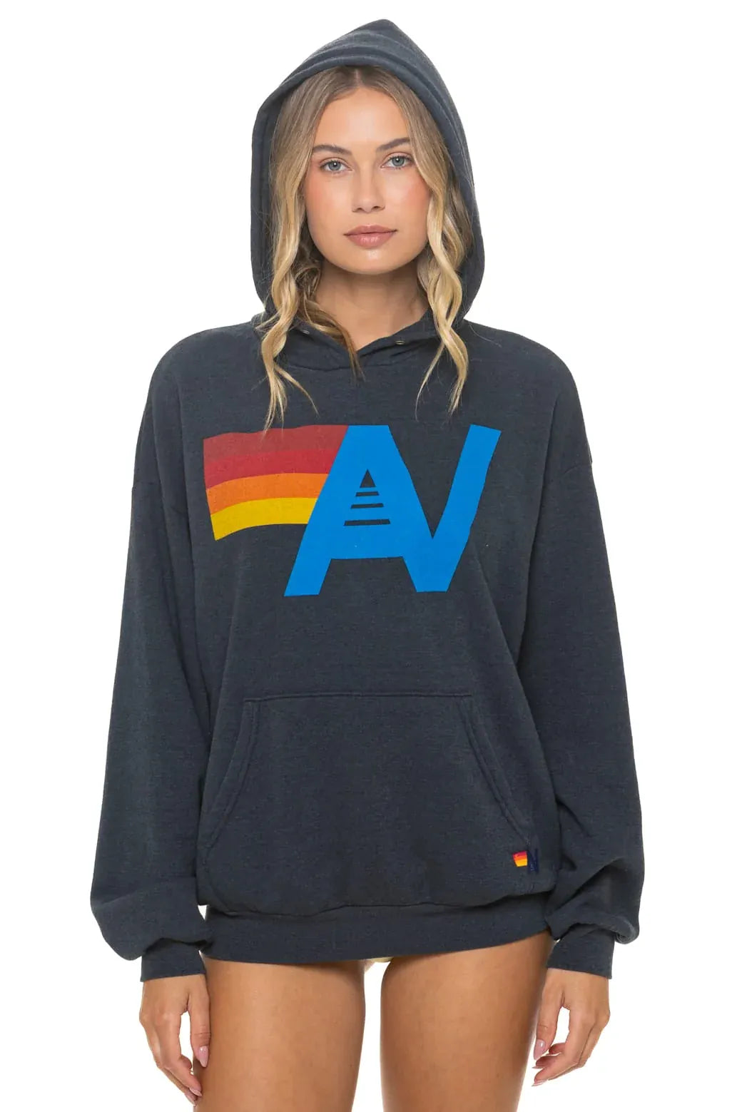 LOGO RELAXED HOODIE - CHARCOAL