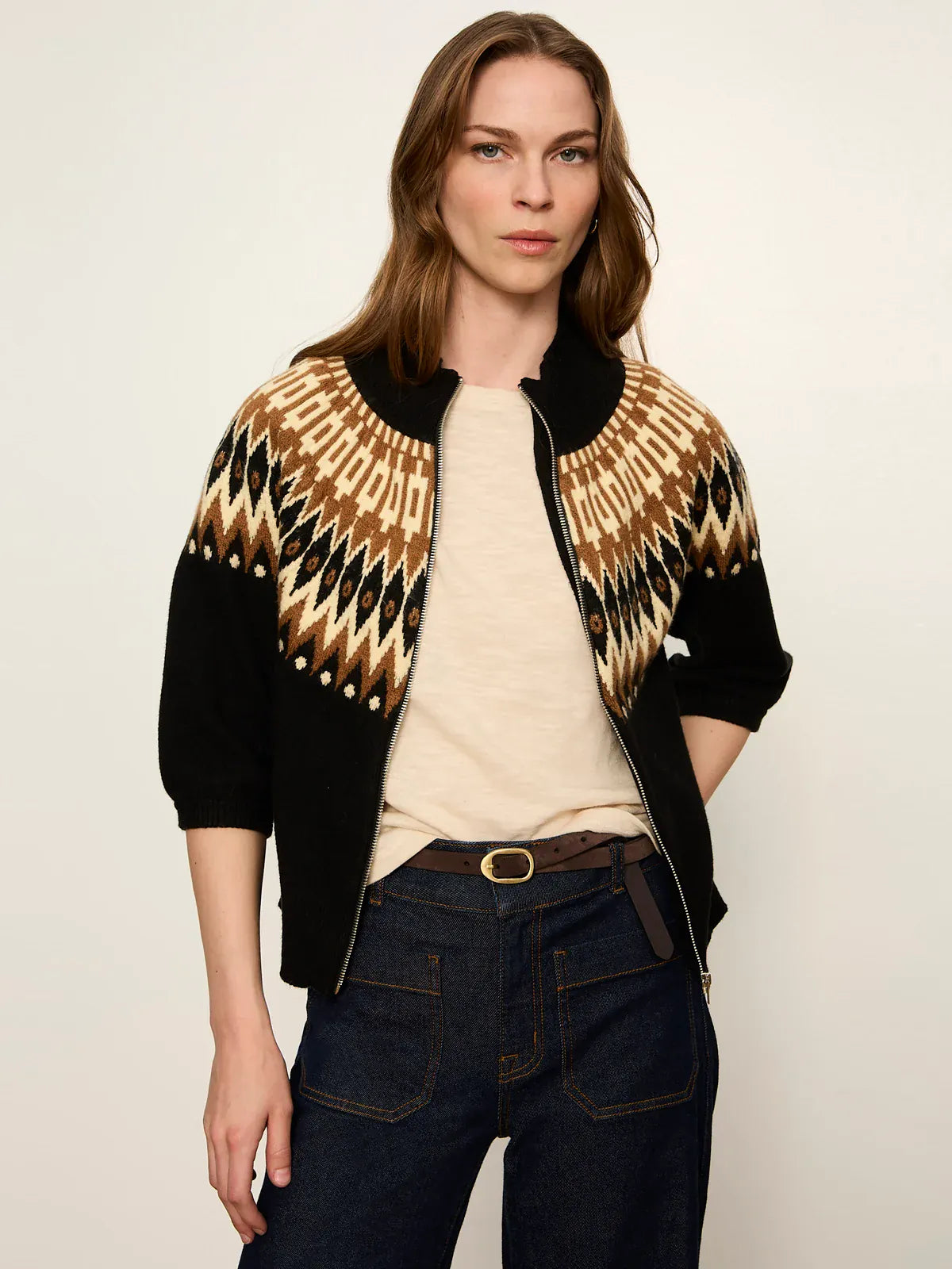 Fairisle Zip Up