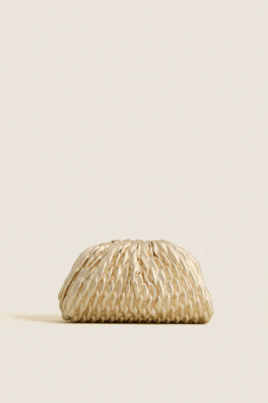 Gold Metallic Clutch
