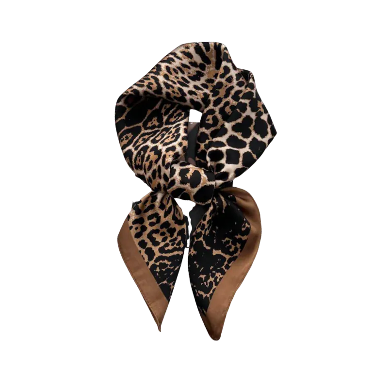 Black Cheetah Scarf