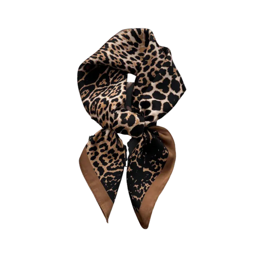 Black Cheetah Scarf