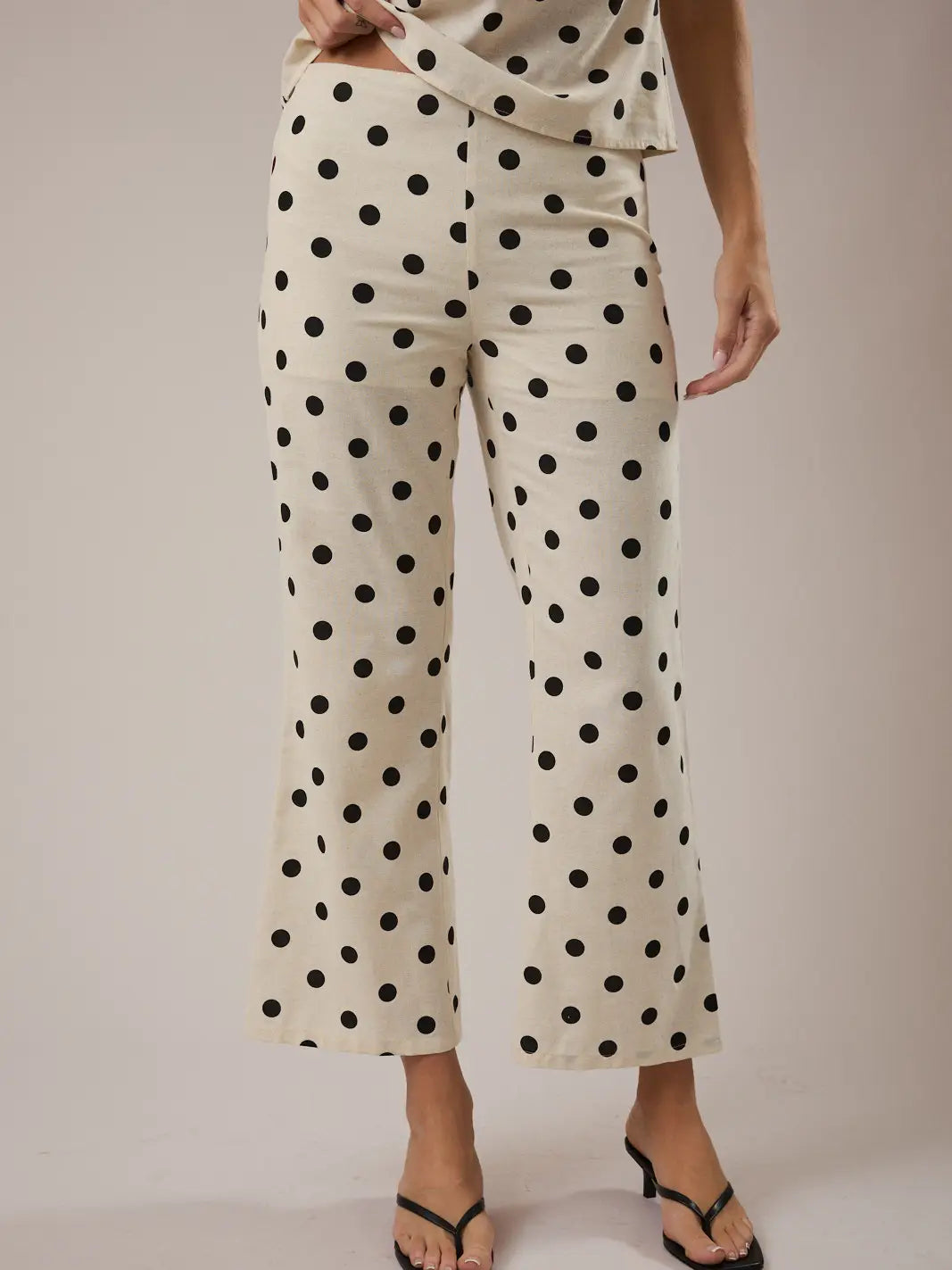 Polka Dot Linen Pant