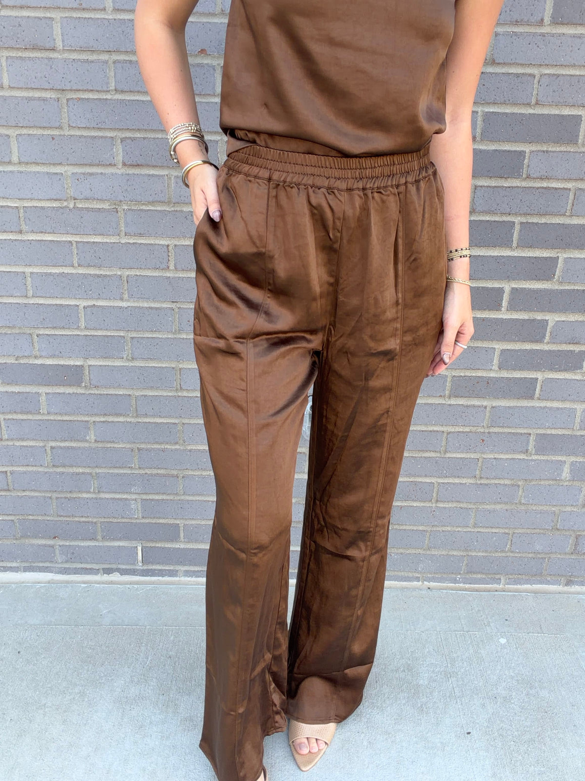Dawn Satin Pull On Pant