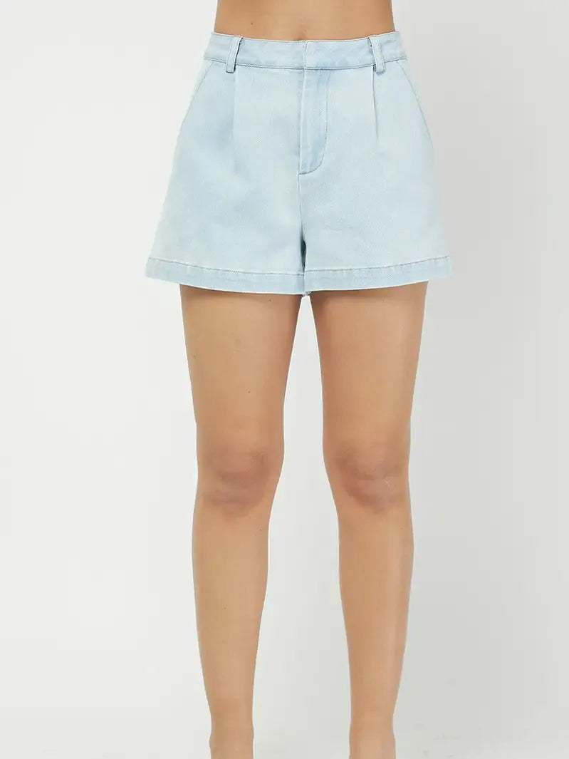 Denim Paperbag Shorts