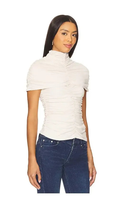 Mockneck Overlay Top