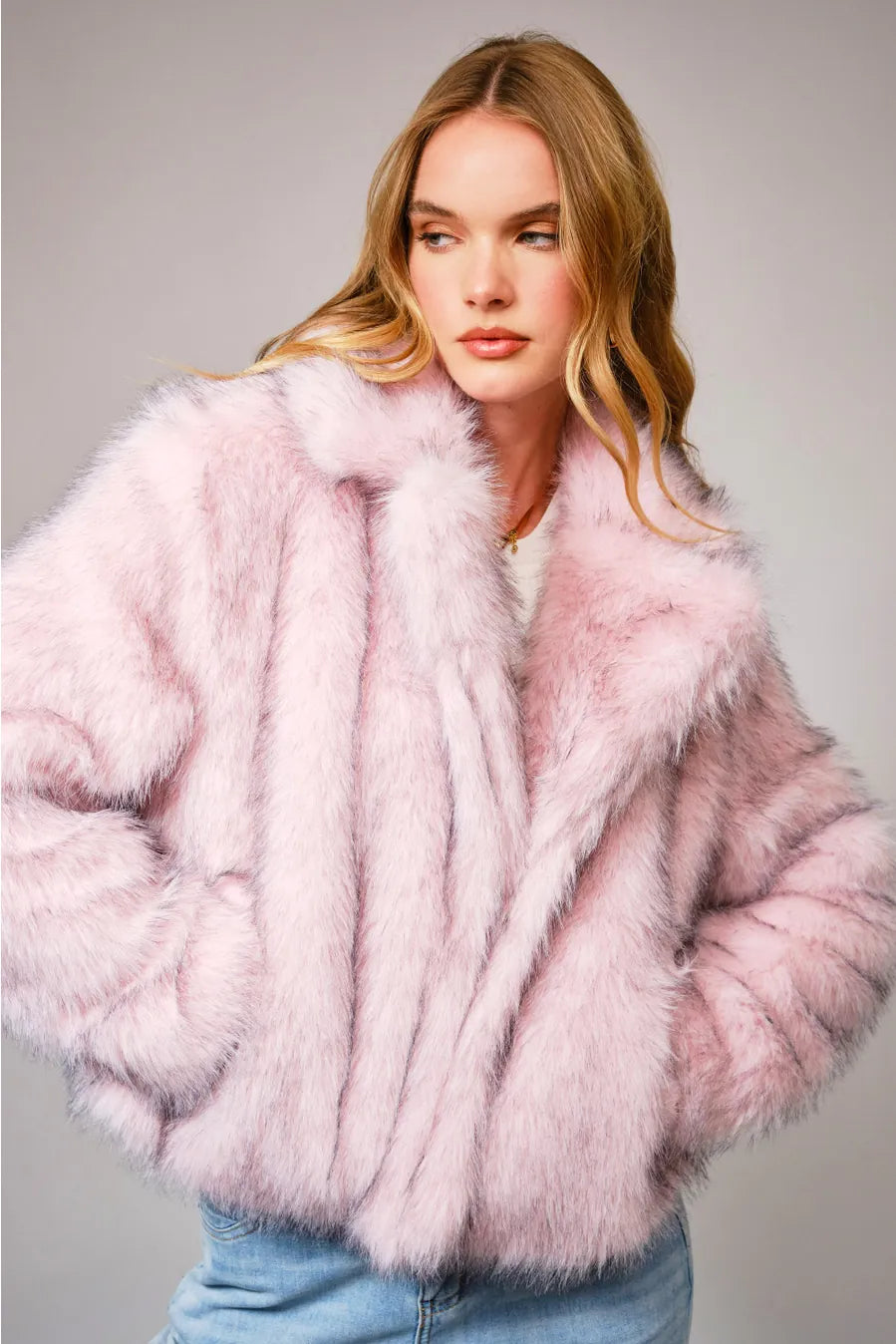 Pinky Fur Coat