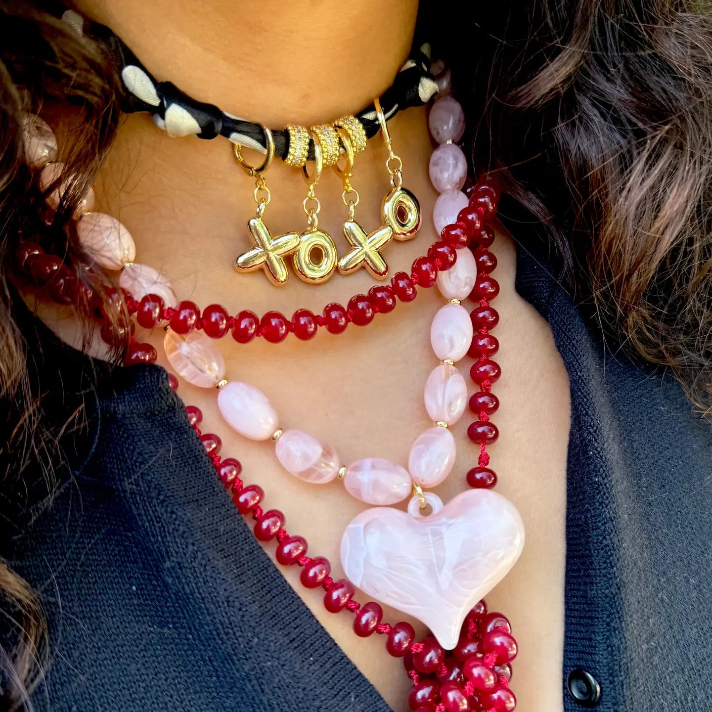 Roxi Necklace- Pink
