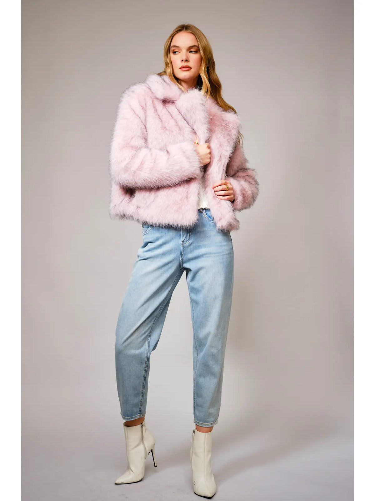 Pinky Fur Coat