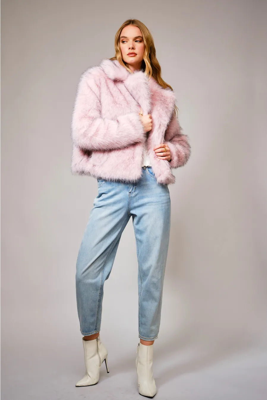 Pinky Fur Coat