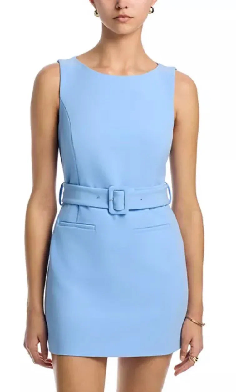 Azra Belted Mini Dress