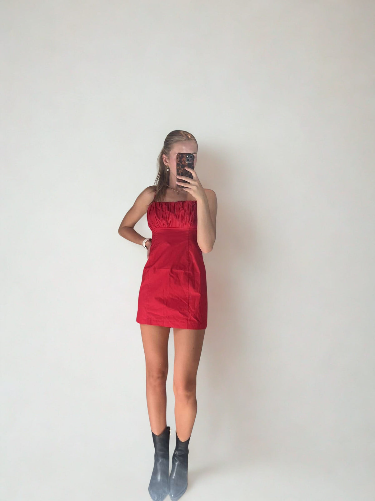 Ruffle Pleated Mini