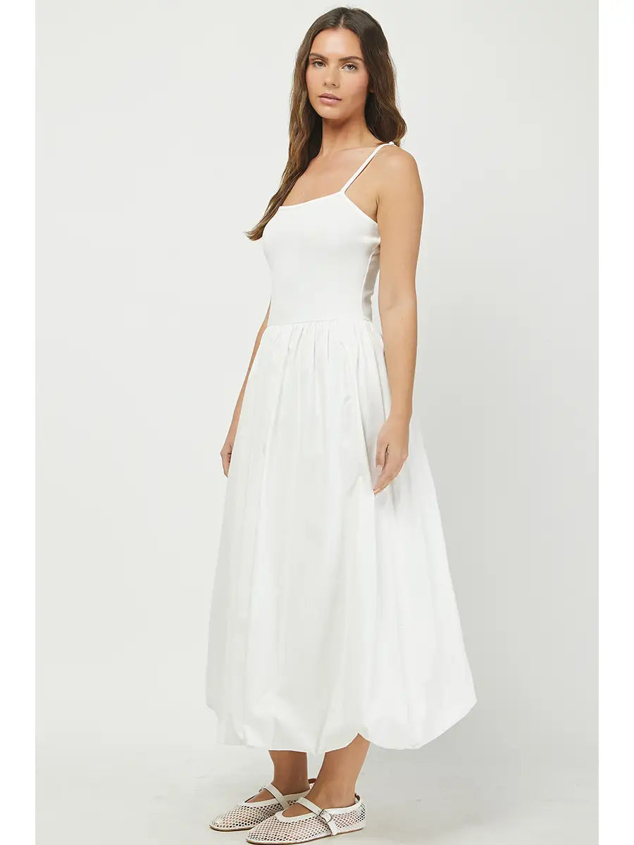 Ribbed Cami Bodice Dress