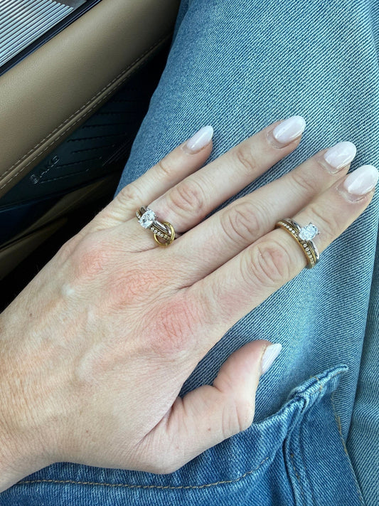 Pave Double Stack RIng
