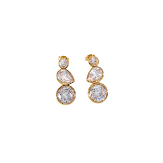 Teardrop Stone Stud