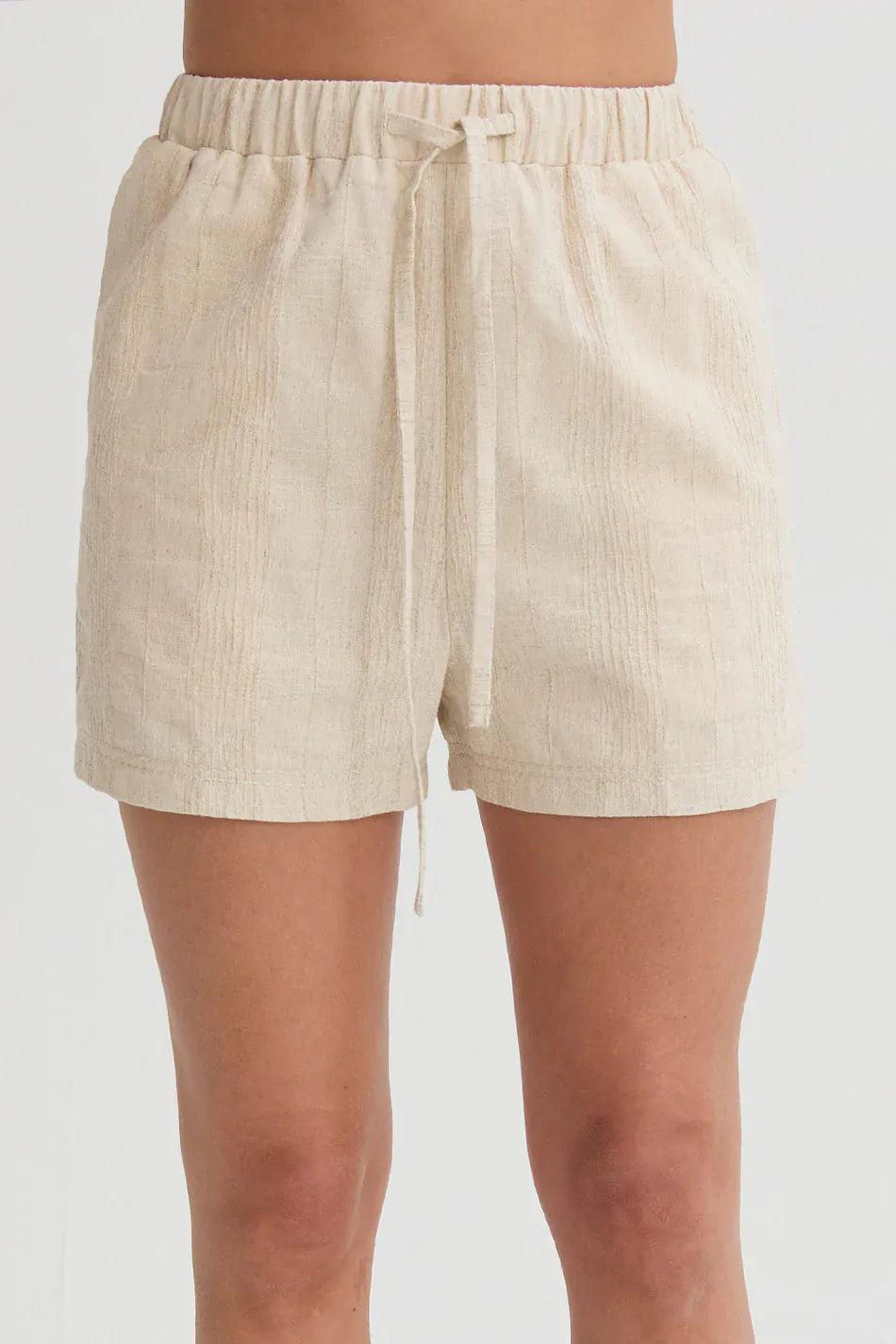 Lara Striped Linen Shorts