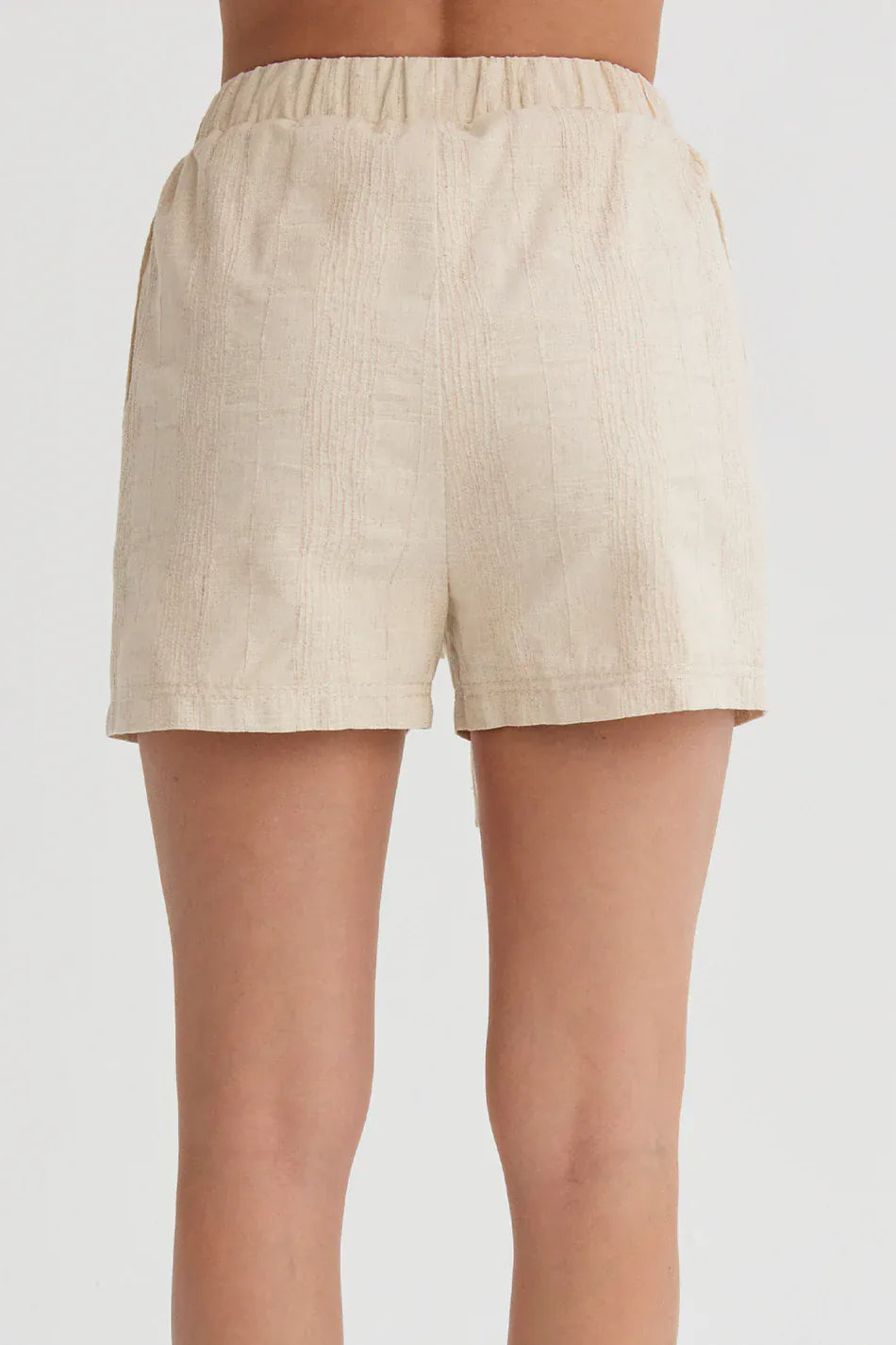 Lara Striped Linen Shorts