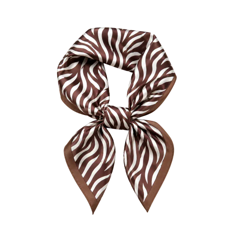 Brown Zebra Scarf
