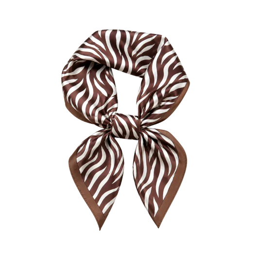 Brown Zebra Scarf
