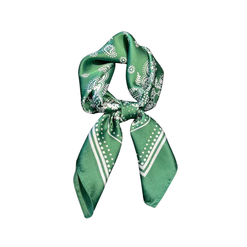 Satin Scarf-Green