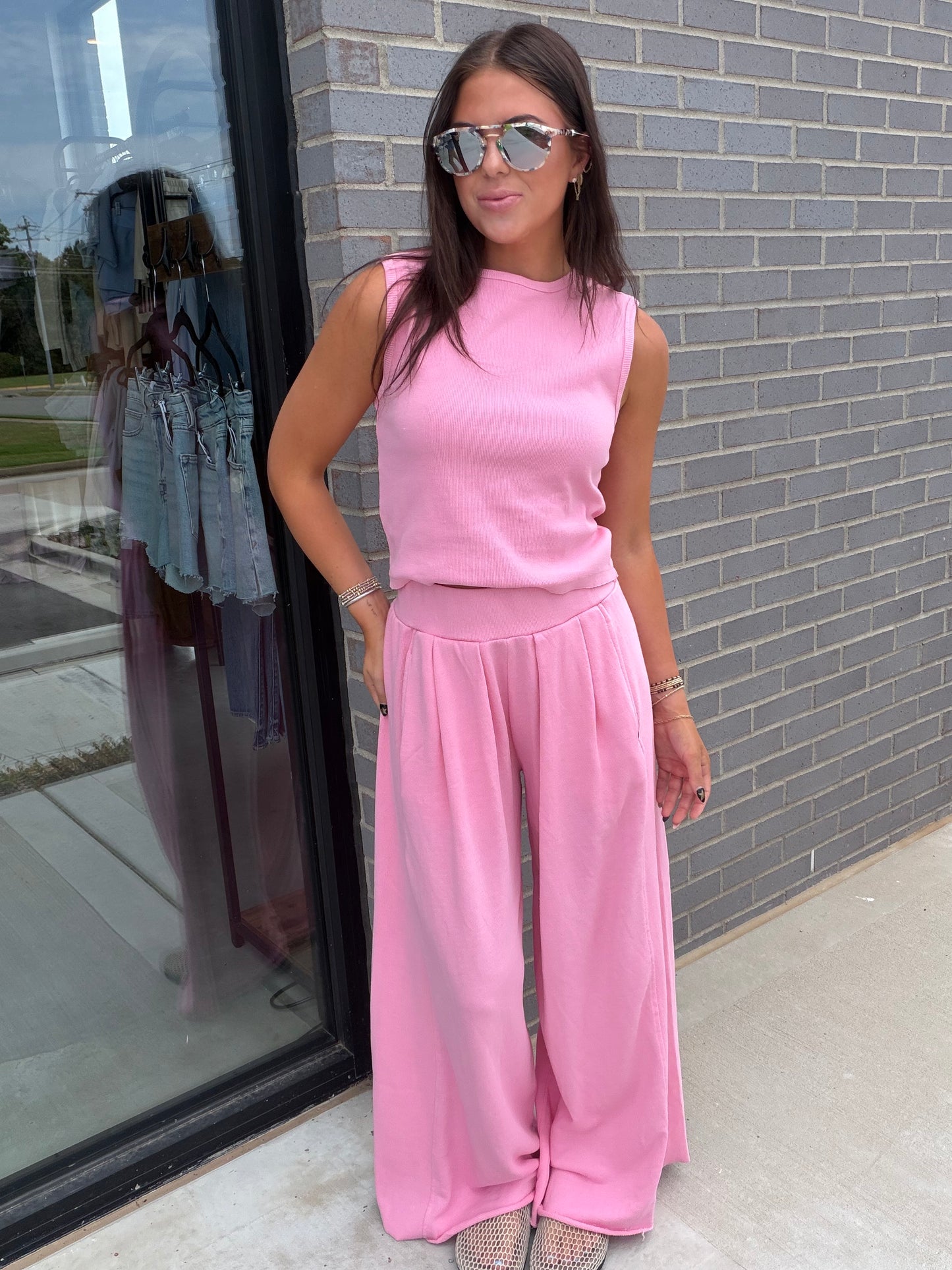 Bubblegum Ribbed Set