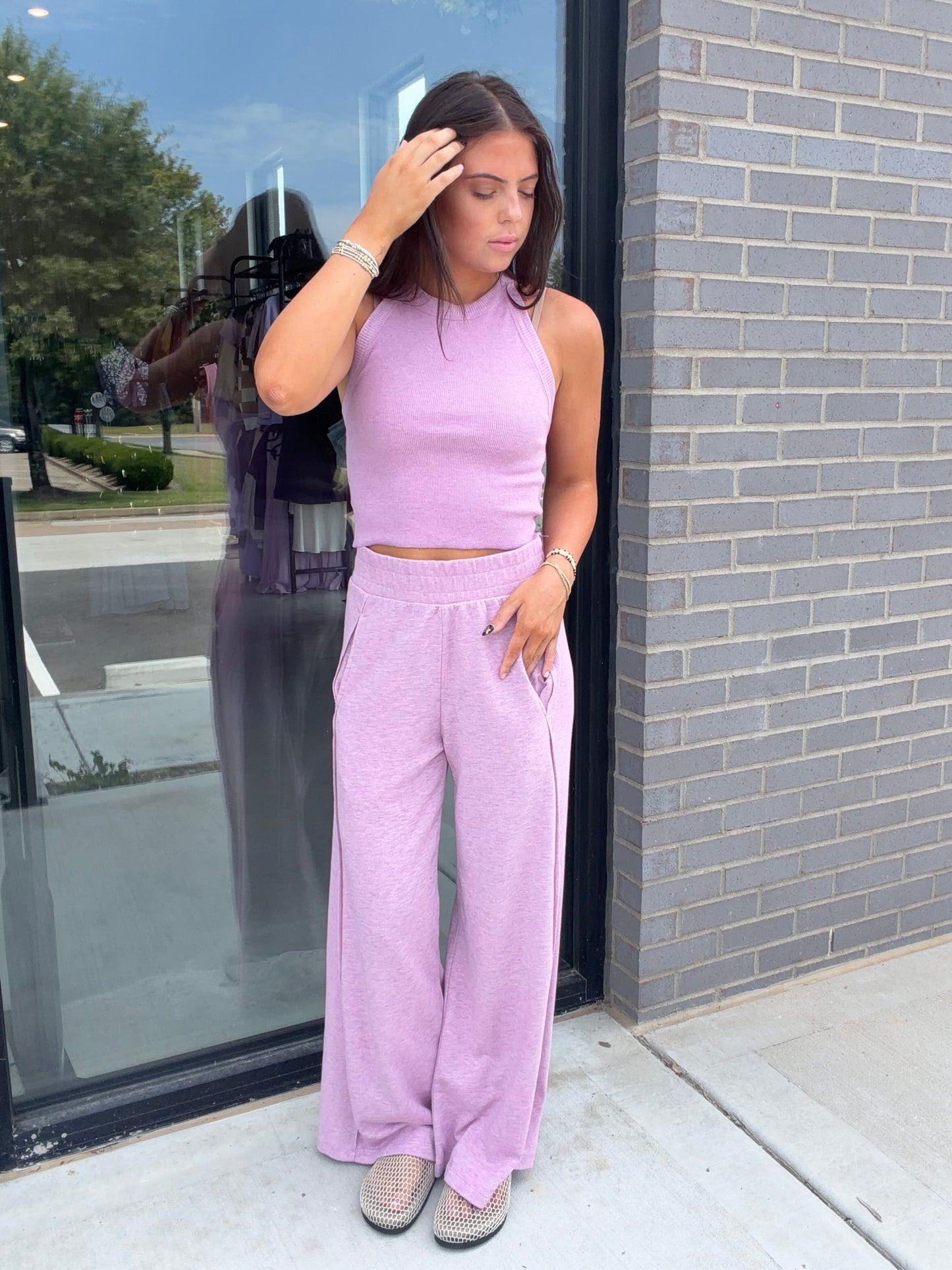 Heathered Halter Set