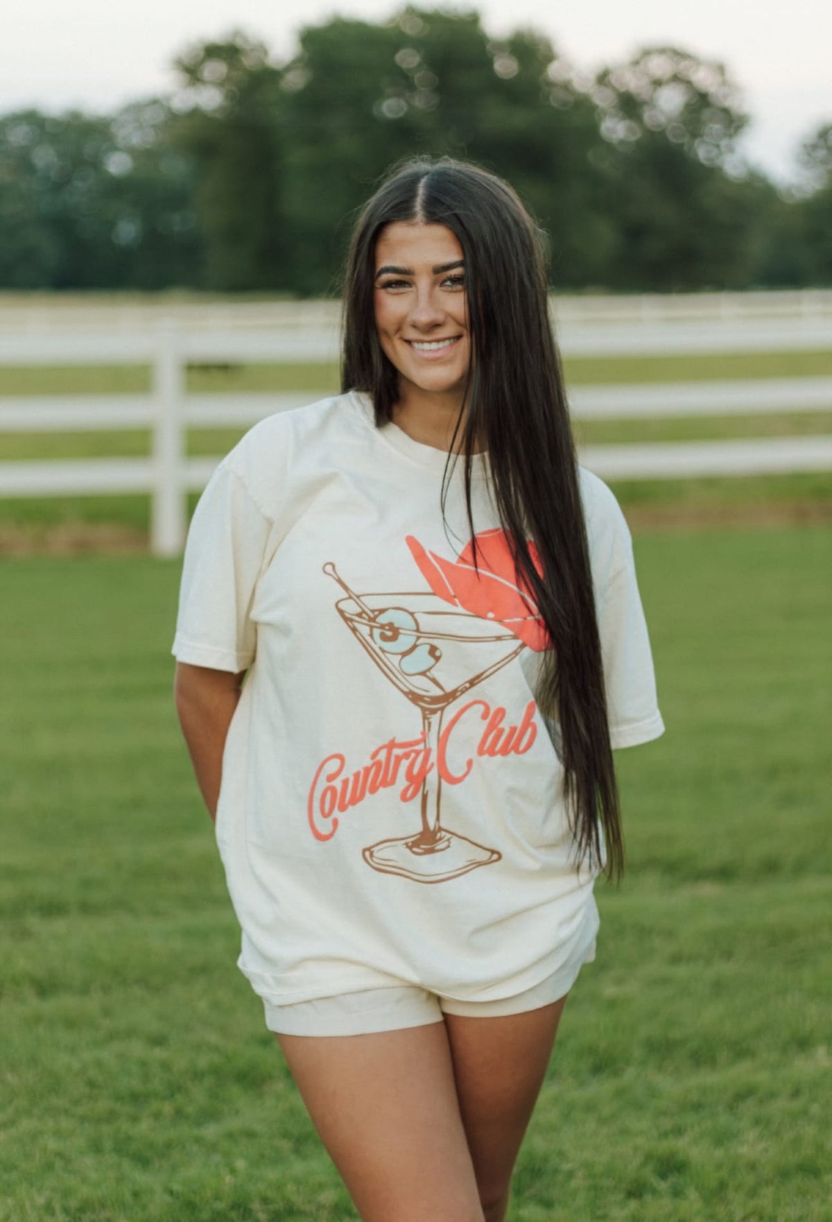 Cowboy Country Club Martini Tee