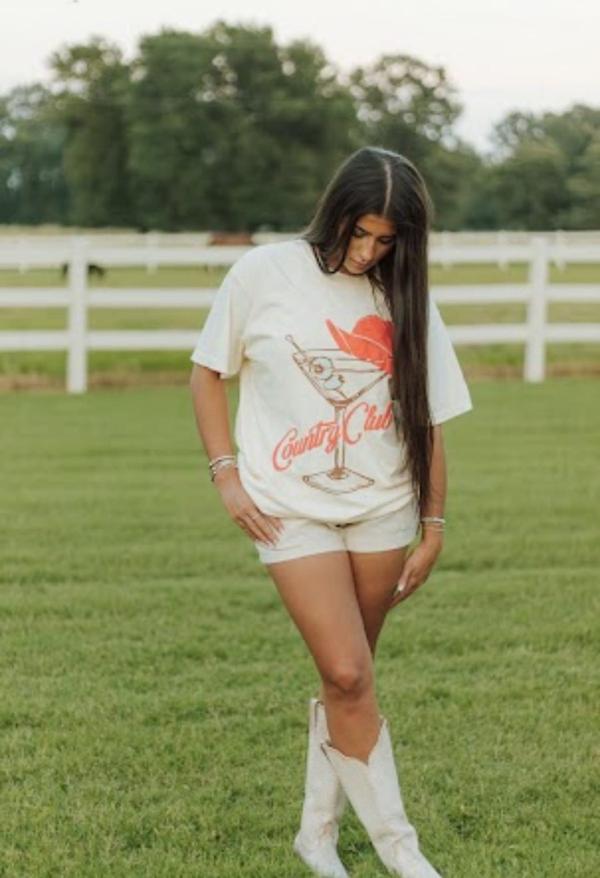 Cowboy Country Club Martini Tee