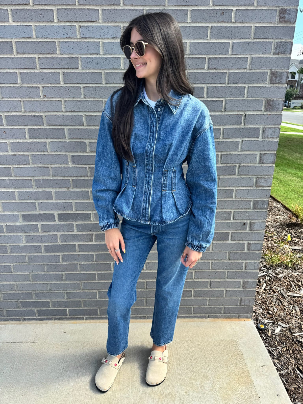 Denim Structured Shacket