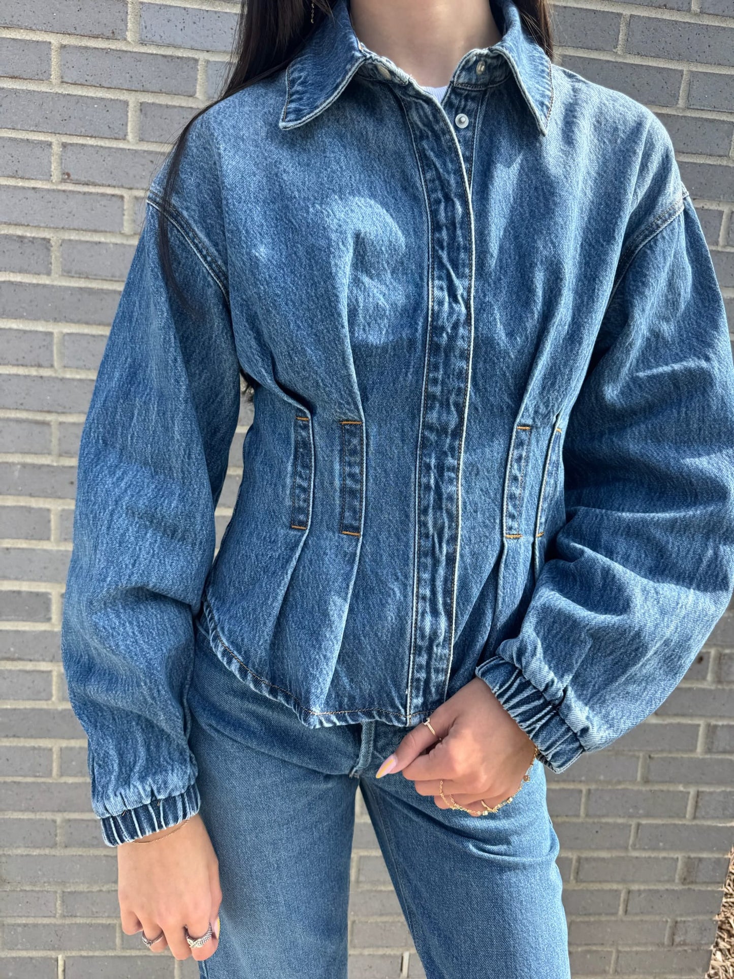 Denim Structured Shacket