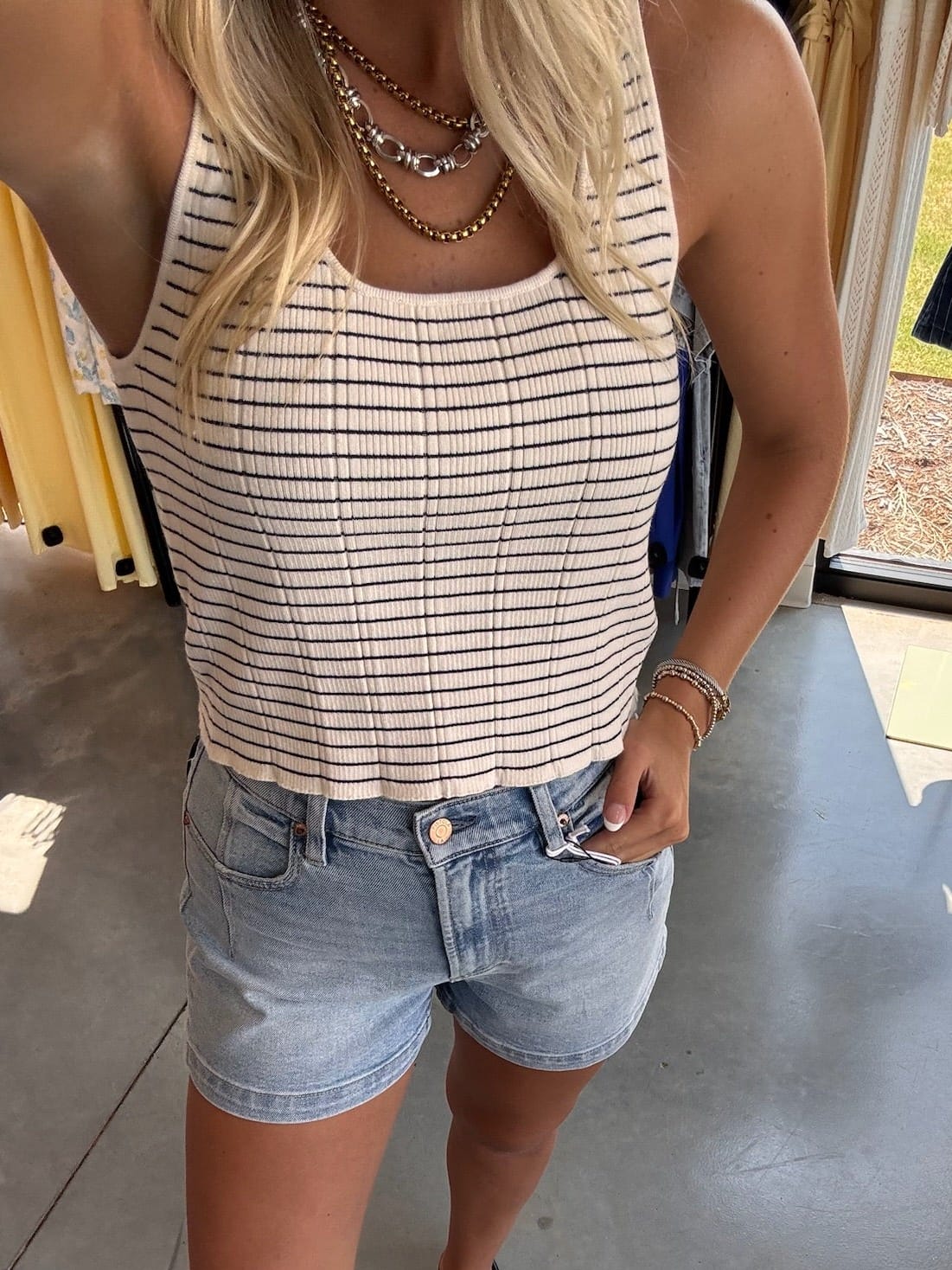 Striped Sweater Tank