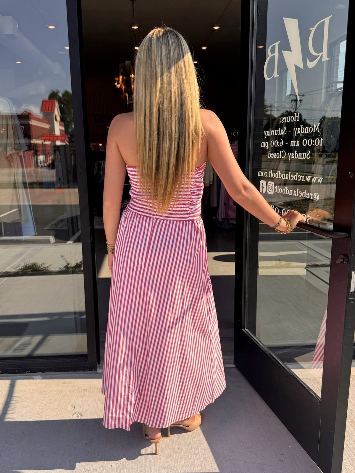 Striped Midi Dress