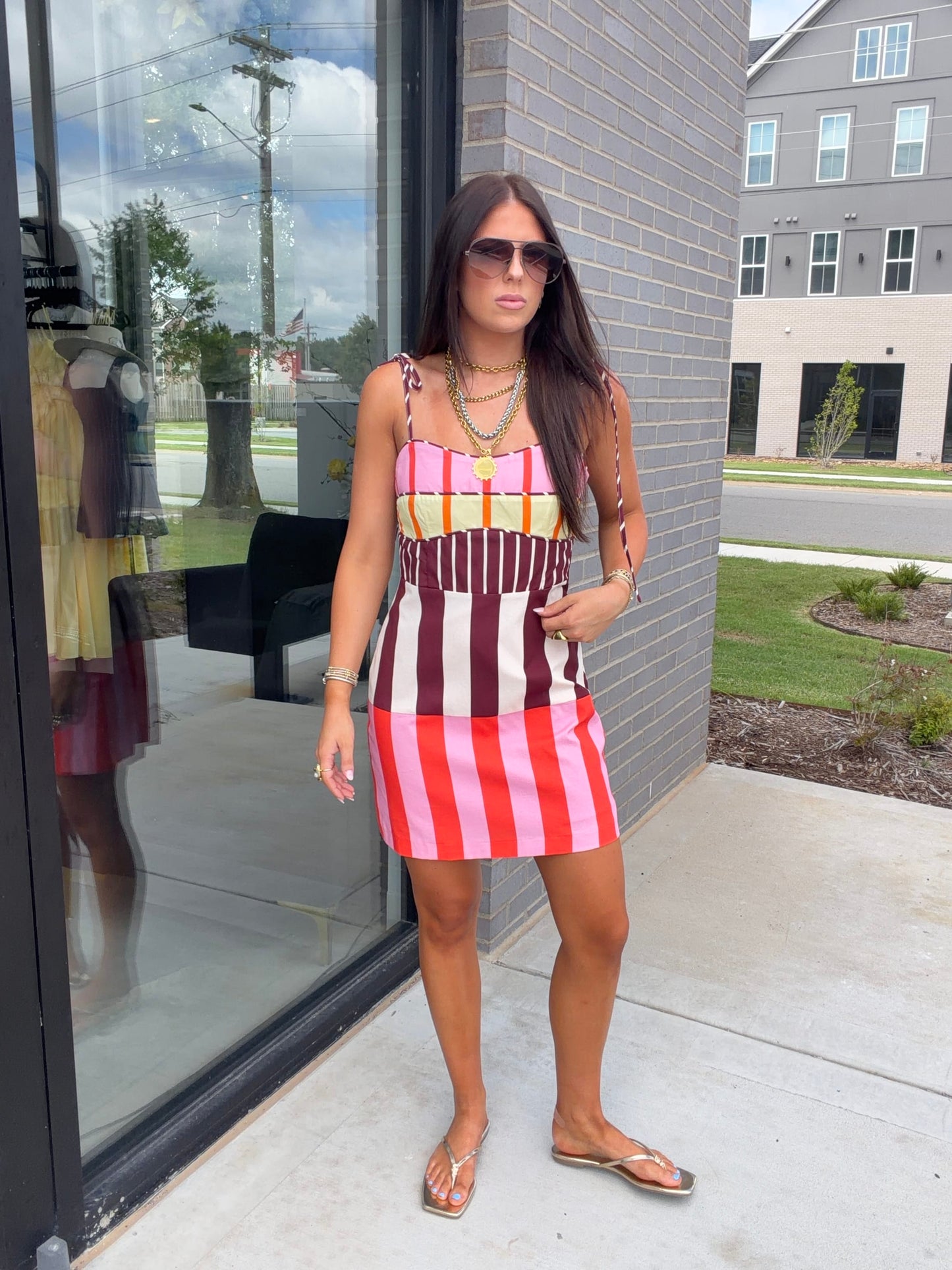 Stripe Mini Dress