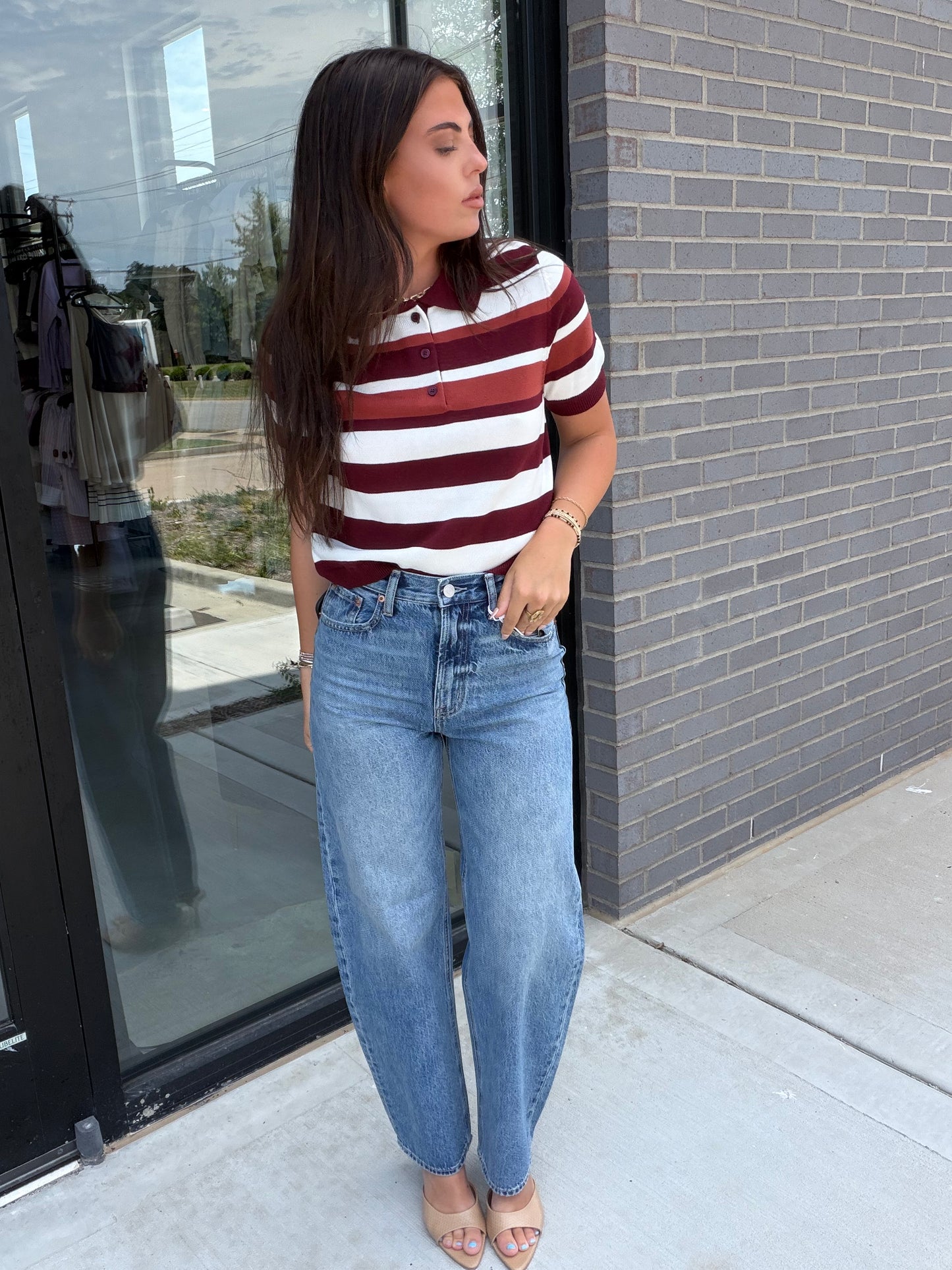 Striped Rugby Polo