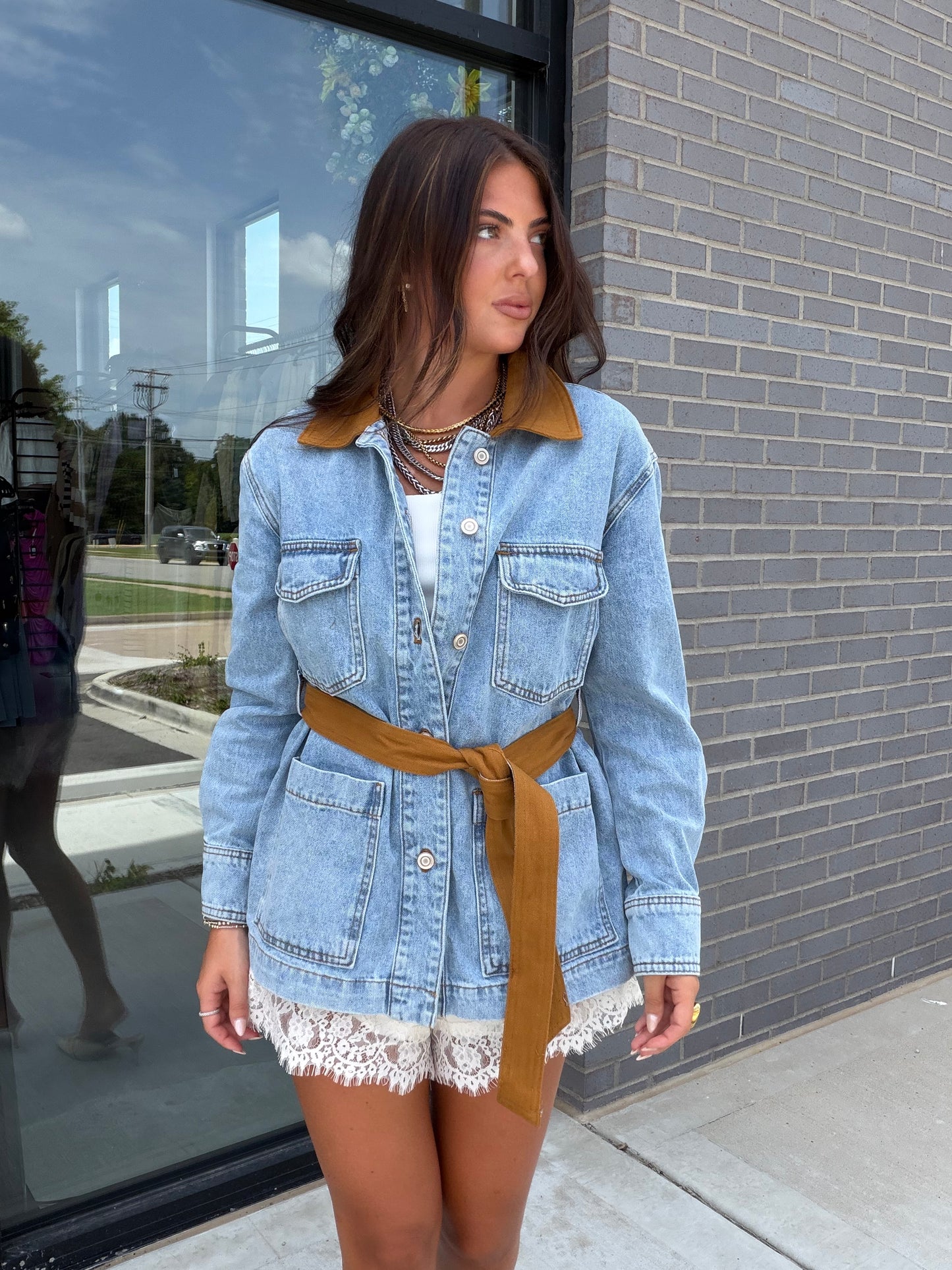 Taupe Combo Jacket