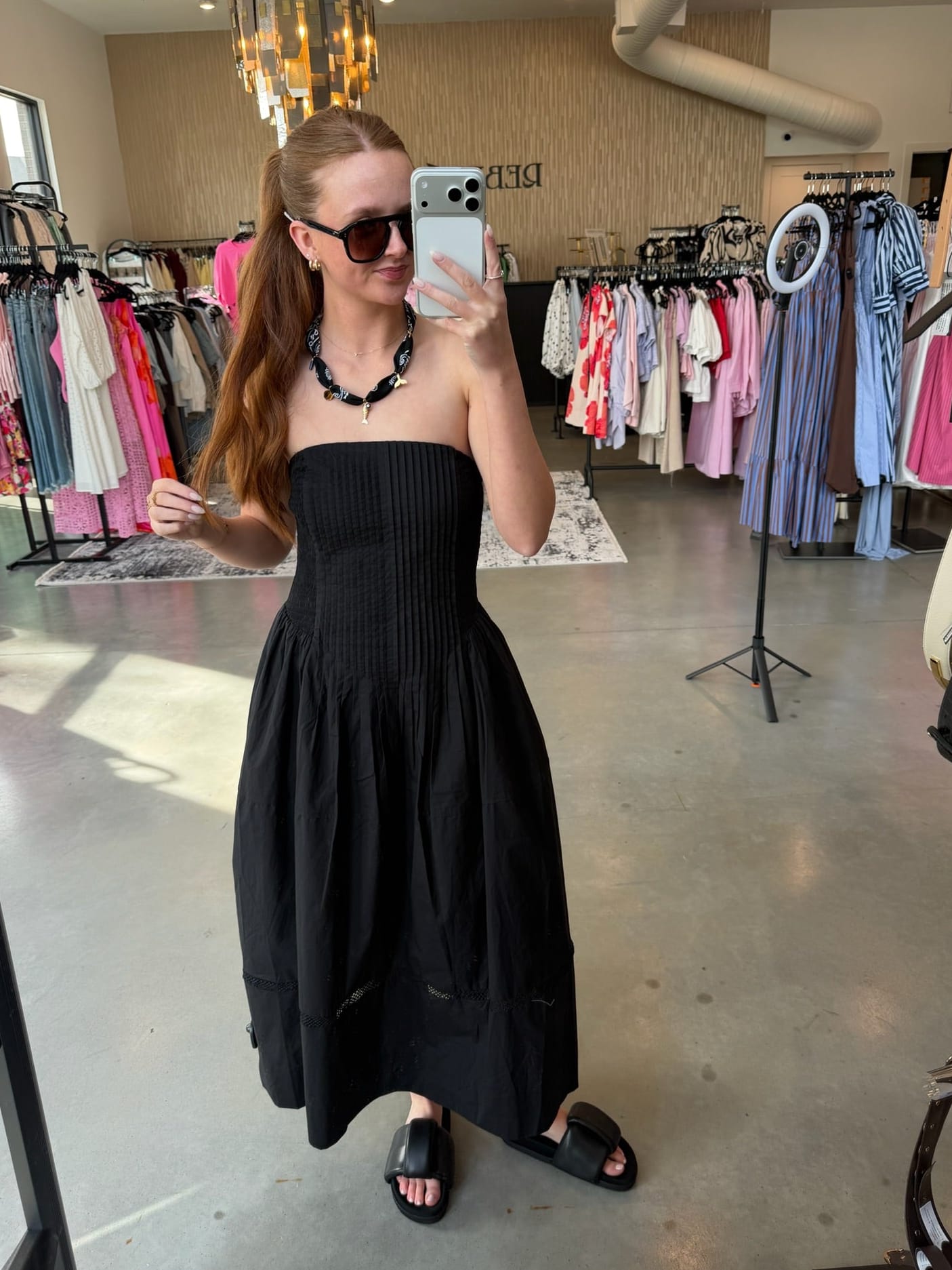 Strapless A Line Dress