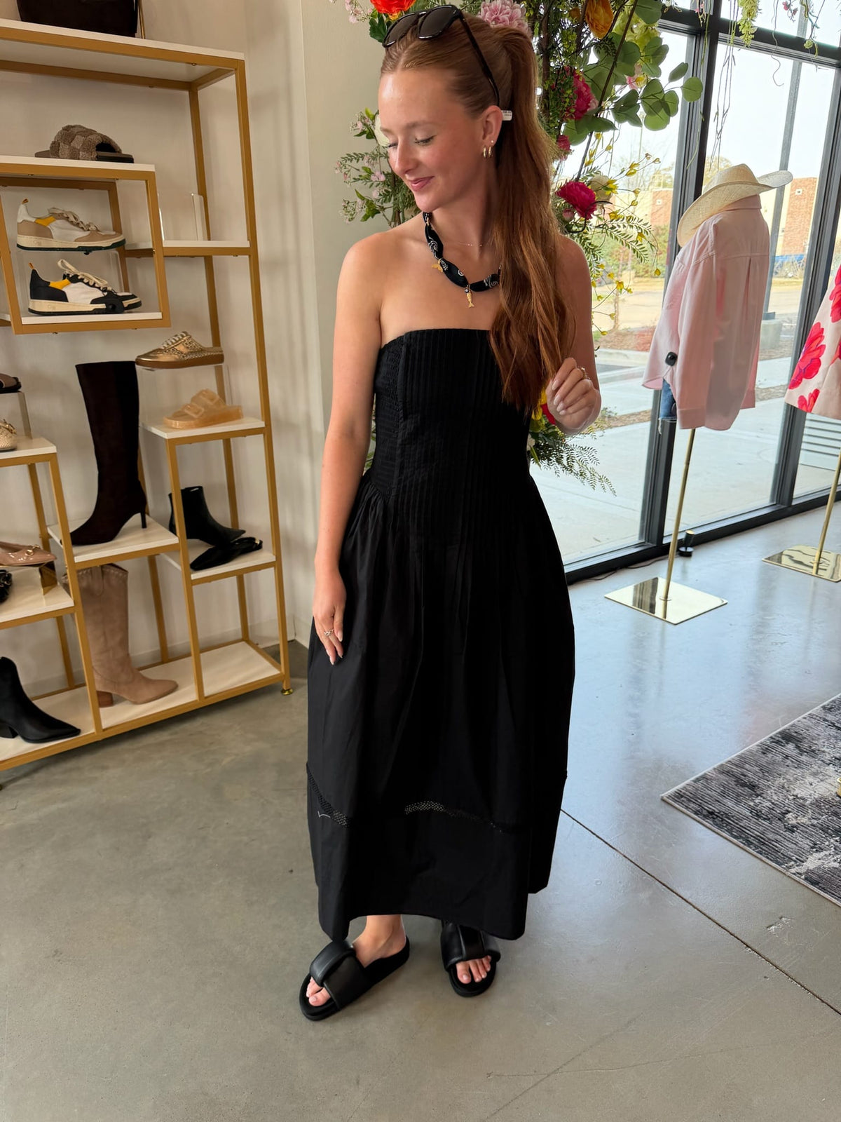 Strapless A Line Dress