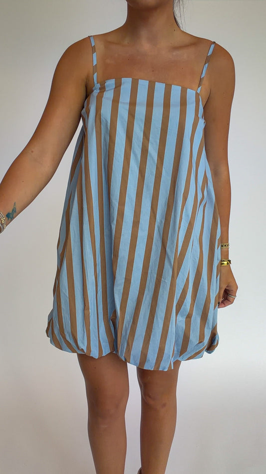 Striped Mini Bubble Dress