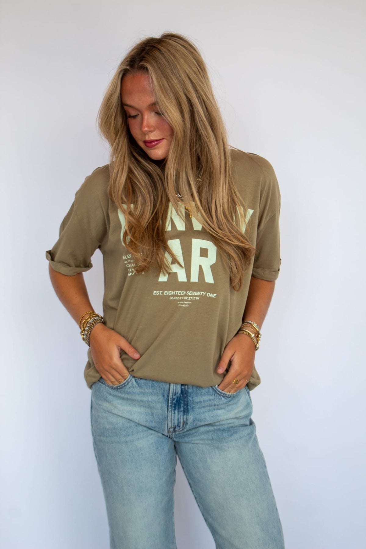 Conway Oversized Tee- Sand